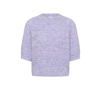Strickpullover SAINT TROPEZ "Strickpullover SeraphinaSZ", Damen, Gr. M, lila (misty lila), Obermaterial: 56% Polyester Pol. recyc.. 20% Polyester PES. 13% Polyamid PA. 9% Wolle mw. 2% Elasthan EL., Pu