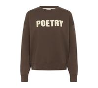 Strickpullover SAINT TROPEZ "Sweatshirt SuzieSZ", Damen, Gr. M, braun (chocolate braun), Obermaterial: 100% Baumwolle CO., Pullover Strickpullover (17822638-M) chocolate braun