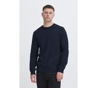 Strickpullover "BHBRANKO CREW KNIT", Herren, Gr. L, salute melange, Strick, Obermaterial: 60% Wolle, 40% Nylon, meliert, unifarben, regular fit hüftlang, Rundhals, Strickbündchen, Pullover Strickpullo