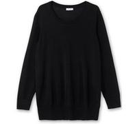 Pullover aus leichtem Strick, mit Rundhalsausschnitt, schwarz, Gr.44/46