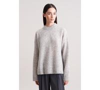Strickpullover SEIDENSTICKER, Damen, Gr. L, grau, 33% Wolle, 33% Angora, 28% Polyamid, 6% Elasthan, oversize, Pullover Strickpullover, Sweater (36408507-L) grau