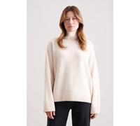 Strickpullover SEIDENSTICKER, Damen, Gr. M, natur, 80% Wolle, 15% Polyamid, 5% Kaschmir, relaxed fit, ohne Ausschnitt, Pullover Strickpullover, Sweater (55366412-M) natur