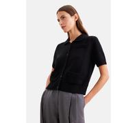 Strickpullover SEIDENSTICKER, Damen, Gr. M, schwarz, 50% Kaschmir, 50% Wolle, unifarben, regular fit, Pullover Strickpullover, 1/2 Uni (84125243-M) schwarz