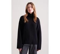 Strickpullover SEIDENSTICKER, Damen, Gr. M, schwarz, 80% Wolle, 15% Polyamid, 5% Kaschmir, relaxed fit, Pullover Strickpullover, Sweater (97228424-M)