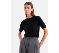 Strickpullover SEIDENSTICKER, Damen, Gr. XL, schwarz, 100% Kaschmir, unifarben, slim fit, Rundhals, Pullover Strickpullover, 1/2 Rundhals Uni (17599423-XL) schwarz