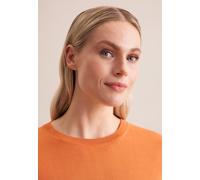 Strickpullover SEIDENSTICKER "Schwarze Rose", Damen, Gr. M, orange, 52% Polyester, 48% Manila, regular fit, Rundhals, Pullover Strickpullover, 1/2 Rundhals (37597719-M) orange