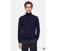 Strickpullover SEIDENSTICKER "Schwarze Rose", Herren, Gr. L, blau (navy), 100% Kaschmir, unifarben, regular fit, ohne Ausschnitt, Pullover Strickpullover, 1/1 Rollkragen Uni (23102526-L) navy