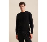 Strickpullover SEIDENSTICKER "Regular" Gr. S, schwarz Herren Pullover (70940741-S) schwarz