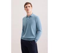 Strickpullover SEIDENSTICKER "Schwarze Rose", Herren, Gr. XL, mint, 100% Wolle, unifarben, regular fit, Pullover Strickpullover, 1/1 Kragen Uni (31213566-XL) mint