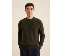 Strickpullover SEIDENSTICKER, Herren, Gr. XL, grün, 100% Baumwolle, unifarben, Rundhals, Langarm, Pullover, Rundhals (34747412-XL) grün