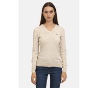 Strickpullover SIR RAYMOND TAILOR "Verty", Damen, Gr. XXL, braun (beige, meliert), 100% Polyacryl, unifarben, normal, V-Ausschnitt, Pullover Strickpullover, mit klassischem V-Ausschnitt (19304854-XXL)