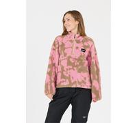 Strickpullover SLOPE "Kendor", Damen, Gr. S, pink, braun, 100% Polyester, bedruckt, normal, ohne Ausschnitt, Pullover Strickpullover, aus kuschligem Teddy-Material (63975517-S) pink, braun