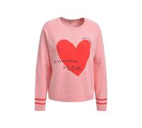 Rundhalspullover SMITH & SOUL, Damen, Gr. M, sugar, Feinstrick, Material: 96% Viskose, 4% Elasthan, bedruckt, regular fit kurz, Rundhals, Raglanärmel Rippbündchen, Pullover Rundhalspullover, aus Feins