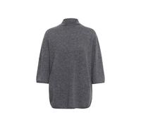 Strickpullover SOAKED IN LUXURY "Damen Strickpullover SLSida", Damen, Gr. M, grau (grau melange), Obermaterial: 100% Wolle WO., Pullover Strickpullover (20060956-M) grau melange