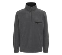 Strickpullover SOLID "Strickjacke SDMATZO", Herren, Gr. XXL, grau (forged iron), Obermaterial: 100% Polyester PES., Pullover Strickpullover (88077668-XXL) forged iron