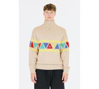 Strickpullover SOS "The Windbreaker", Herren, Gr. XS, beige, 50% Polyacryl, 50% Wolle, bestickt, unifarben, normal, ohne Ausschnitt, Pullover Strickpullover, im kultigen Strick-Look mit Merinowolle (1