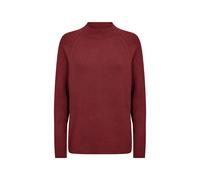 Strickpullover SOYACONCEPT "SC-KANITA 4", Damen, Gr. XXL, rot (madder braun melange), Strick, Obermaterial: 50% Viskose, 27% Polyester, 23% Nylon, meliert, normal, hoch geschlossener Ausschnitt, Pullo