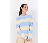 Strickpullover SOYACONCEPT "SC-REMONE STRIPE 38", Damen, Gr. M, windsurfer combi, Strick, Obermaterial: 60% Baumwolle, 40% Polyamid, gestreift, regular fit normal, Rundhals, Pullover Strickpullover (2