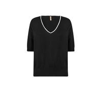 Strickpullover SOYACONCEPT "Soya Concept Jumper SC-DOLLIE 786", Damen, Gr. S, 9999c schwarz combi, Obermaterial: 75% Viskose, 25% Nylon, Pullover (25516411-S) 9999c schwarz combi