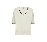 Strickpullover SOYACONCEPT "Soya Concept Jumper SC-DOLLIE 786", Damen, Gr. XS, 1620c cream combi, Obermaterial: 75% Viskose, 25% Nylon, Pullover Strickpullover (46830810-XS) 1620c cream combi