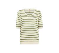 Strickpullover SOYACONCEPT "Soya Concept Jumper SC-LUANNA 4", Damen, Gr. S, 7215 calliste grün combi, Obermaterial: 58% Polyacryl, 26% Viskose, 16% Leinen, Pullover (90009818-S) 7215 calliste grün com