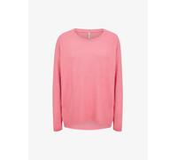 Strickpullover SOYACONCEPT "Soya Concept Shirt SC", Damen, Gr. XXL, 94390 rapture rose melange, Obermaterial: 74% Viskose, 21% Polyester, 5% Elasthan, Pullover Strickpullover (96314217-XXL) 94390 rapt