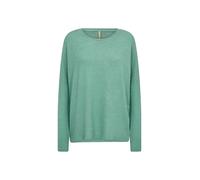 Strickpullover SOYACONCEPT "Soya Concept Shirt SC", Damen, Gr. XXL, 97505 frosty spruce meliert, Obermaterial: 74% Viskose, 21% Polyester, 5% Elasthan, Pullover Strickpullover (31299620-XXL) 97505 fro