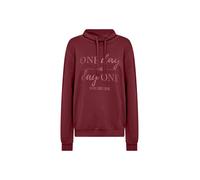 Sweatshirt SOYACONCEPT "SC-BANU 256", Damen, Gr. S, dunkelrot, Sweatware, Obermaterial: 48% Modal, 48% Polyester, 4% Elasthan, unifarben, bedruckt, modisch, figurumspielend hüftlang, Rundhals, Langarm
