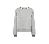Strickpullover SOYACONCEPT "Soya Concept Sweater SC", Damen, Gr. M, grau (99110 lt grau melange), Obermaterial: 60% Baumwolle, 40% Polyester, Pullover Strickpullover (56504869-M) 99110 lt grau melange