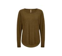 Strickpullover SOYACONCEPT "Soya Concept Sweater SC-DOLLIE 620", Damen, Gr. XXL, 97230 misty olive mel, Obermaterial: 75% Viskose, 25% Nylon, Pullover Strickpullover (85319750-XXL)