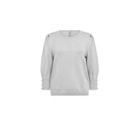 Strickpullover SOYACONCEPT "Soya Concept Sweater SC-DOLLIE 762", Damen, Gr. S, 99110 lt grau melange, Obermaterial: 75% Viskose, 25% Nylon, Pullover Strickpullover (78209010-S) 99110 lt grau melange