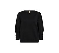 Strickpullover SOYACONCEPT "Soya Concept Sweater SC-DOLLIE 762", Damen, Gr. XS, schwarz (9999 schwarz), Obermaterial: 75% Viskose, 25% Nylon, Pullover Strickpullover (58636853-XS) 9999 schwarz