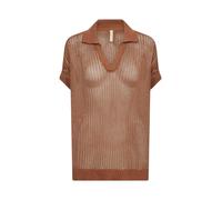 Strickpullover SOYACONCEPT "Soya Concept Sweater SC-LAURETTE", Damen, Gr. XL, braun (8710 toffee), Obermaterial: 70% Baumwolle, 30% Leinen, Pullover Strickpullover (88412519-XL) 8710 toffee