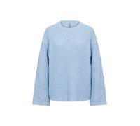Strickpullover SOYACONCEPT "Soya Concept Sweater SC-REMONE", Damen, Gr. L, blau (6250 windsurfer), Obermaterial: 60% Baumwolle, 40% Polyacryl, Pullover Strickpullover (69449864-L) 6250 windsurfer