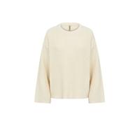 Strickpullover SOYACONCEPT "Soya Concept Sweater SC-REMONE", Damen, Gr. XXL, beige (1620 cream), Obermaterial: 60% Baumwolle, 40% Polyacryl, Pullover Strickpullover (79454417-XXL) 1620 cream