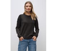 Strickpullover STREET ONE, Damen, Gr. 36, schwarzest braun, Stoff, 30% Polyester, 29% Polyacryl, 21% Viskose, 20% Nylon, unifarben, normal normal, Rundhals, Rippbündchen, Pullover Strickpullover, Grob