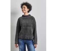 STREET ONE Damen A302840 Chenille Pullover,Grau, 38
