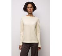 Strickpullover STREET ONE, Damen, Gr. 42, beige (soft beige), Stoff, 30% Polyester, 29% Polyacryl, 21% Viskose, 20% Nylon, unifarben, comfort fit normal, U-Boot-Ausschnitt, Bündchen, Pullover Strickpu