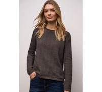 Street One Strukturpullover Rustic Brown Mel. Frauen Braun Größe 46
