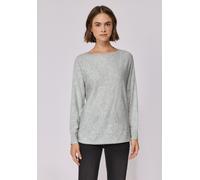 Strickpullover STREET ONE STUDIO, Damen, Gr. 34, erdgrau meliert, Stoff, 30% Polyester, 27% Polyacryl, 23% Polyamid, 20% Viskose, unifarben, regular fit normal, U-Boot-Ausschnitt, Bündchen, Pullover S