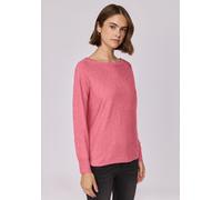 Strickpullover STREET ONE STUDIO, Damen, Gr. 36, candy pink meliert, Stoff, 30% Polyester, 27% Polyacryl, 23% Polyamid, 20% Viskose, unifarben, regular fit normal, U-Boot-Ausschnitt, Bündchen, Pullove
