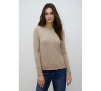 Street One Studio Frauen Strickpullover mit Knöpfen in Beige, Gr: 44