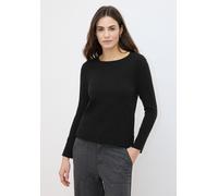 Street One Studio Frauen Strickpullover mit Knöpfen in Schwarz, Gr: 44