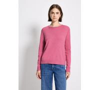 Strickpullover STREET ONE STUDIO, Damen, Gr. 46, rosa (candy pink meliert), Stoff, 30% Polyester, 29% Polyacryl, 21% Viskose, 20% Nylon, unifarben, regular fit normal, Rundhals, Bündchen, Pullover Str