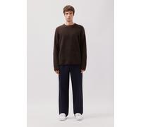 Strickpullover STUDIO SEIDENSTICKER, Herren, Gr. M, braun (dunkelbraun), 33% Wolle, 33% Angora, 28% Polyamid, 6% Elasthan, meliert, oversize, Rundhals, Pullover Strickpullover, 1/1 Rundhals Einfarbig