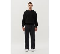 Strickpullover STUDIO SEIDENSTICKER "Studio", Herren, Gr. L, schwarz, 100% Polyester, oversize, Rundhals, Pullover Strickpullover, Langarm Rundhals (11257212-L)