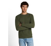 Strickpullover TOM TAILOR DENIM, Herren, Gr. XL, grün (urban olive grün), Strick, Obermaterial: 100% Baumwolle, Rundhals, Pullover Strickpullover (52264452-XL) urban olive grün