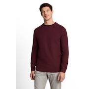 Tom Tailor - Strickpullover aus Baumwolle red navy mouline - Gr. - L