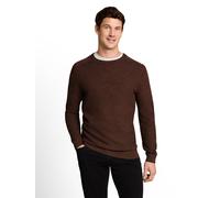 Tom Tailor - Strickpullover aus Baumwolle mouline camel navy - Gr. - XXL