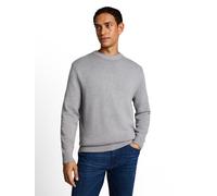 Tom Tailor Regular Fit Pullover aus reiner Baumwolle in Mittelgrau, Größe XXL